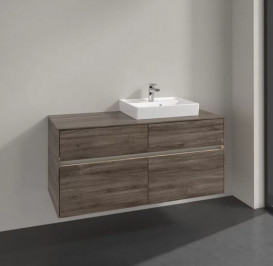 Тумба под раковину Villeroy & Boch Collaro 120х50 см с подсветкой ДСП каменный дуб C072B0RK