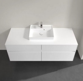 Тумба под раковину Villeroy & Boch Collaro 140х50 см с подсветкой ДСП матовый белый C073B0MS