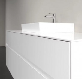 Тумба под раковину Villeroy & Boch Collaro 140х50 см с подсветкой ДСП матовый белый C073B0MS