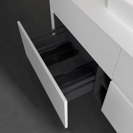 Тумба под раковину Villeroy & Boch Collaro 140х50 см с подсветкой ДСП матовый белый C073B0MS