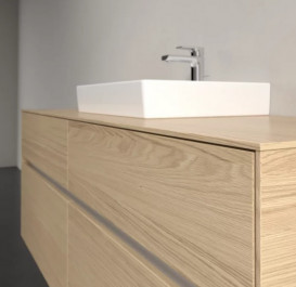 Тумба під раковину Villeroy & Boch Collaro 140х50 см із підсвічуванням ДСП північний дуб C073B0VJ