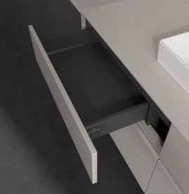 Тумба под раковину Villeroy & Boch Collaro 140х50 см с подсветкой ДСП мягкий серый C073B0VK
