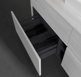 Тумба под раковину Villeroy & Boch Collaro 140х50 см с подсветкой ДСП белое дерево C073B0E8