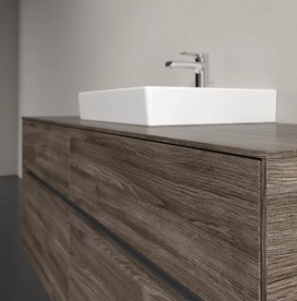 Тумба под раковину Villeroy & Boch Collaro 140х50 см с подсветкой ДСП каменный дуб C073B0RK