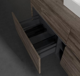 Тумба под раковину Villeroy & Boch Collaro 140х50 см с подсветкой ДСП каменный дуб C073B0RK