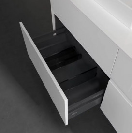 Тумба под раковину Villeroy & Boch Collaro 140х50 см с подсветкой МДФ глянцевый белый C074B0DH