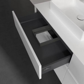 Тумба под раковину Villeroy & Boch Collaro 140х50 см с подсветкой ДСП матовый белый C074B0MS