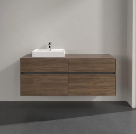 Тумба под раковину Villeroy & Boch Collaro 140х50 см с подсветкой ДСП дуб аризона C074B0VH