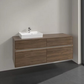 Тумба под раковину Villeroy & Boch Collaro 140х50 см с подсветкой ДСП дуб аризона C074B0VH