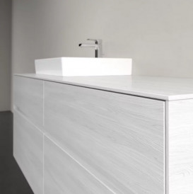 Тумба під раковину Villeroy & Boch Collaro 140х50 см із підсвічуванням ДСП біле дерево C074B0E8