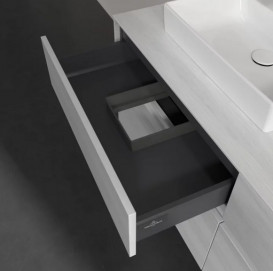 Тумба під раковину Villeroy & Boch Collaro 140х50 см із підсвічуванням ДСП біле дерево C074B0E8