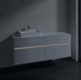 Тумба під раковину Villeroy & Boch Collaro 140х50 см із підсвічуванням ДСП біле дерево C074B0E8