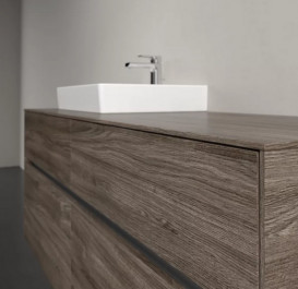 Тумба під раковину Villeroy & Boch Collaro 140х50 см із підсвічуванням ДСП кам'яний дуб C074B0RK