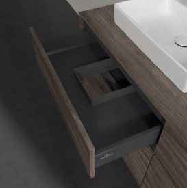 Тумба під раковину Villeroy & Boch Collaro 140х50 см із підсвічуванням ДСП кам'яний дуб C074B0RK