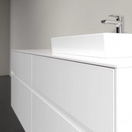 Тумба под раковину Villeroy & Boch Collaro 140х50 см с подсветкой МДФ глянцевый белый C075B0DH