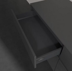 Тумба під раковину Villeroy & Boch Collaro 140х50 см із підсвічуванням МДФ глянсовий сірий C075B0FP