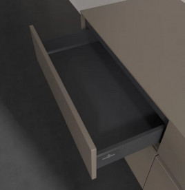 Тумба под раковину Villeroy & Boch Collaro 140х50 см с подсветкой ДСП трюфель серый C075B0VG