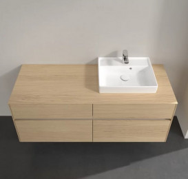 Тумба под раковину Villeroy & Boch Collaro 140х50 см с подсветкой ДСП северный дуб C075B0VJ