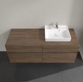 Тумба под раковину Villeroy & Boch Collaro 140х50 см с подсветкой ДСП дуб аризона C075B0VH