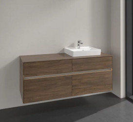 Тумба под раковину Villeroy & Boch Collaro 140х50 см с подсветкой ДСП дуб аризона C075B0VH