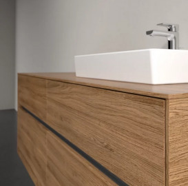 Тумба під раковину Villeroy & Boch Collaro 140х50 см із підсвічуванням ДСП дуб канзас C075B0RH