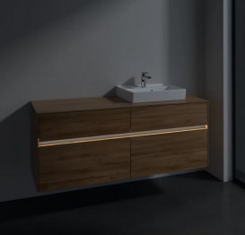 Тумба під раковину Villeroy & Boch Collaro 140х50 см із підсвічуванням ДСП дуб канзас C075B0RH