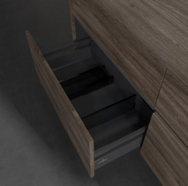 Тумба под раковину Villeroy & Boch Collaro 140х50 см с подсветкой ДСП каменный дуб C075B0RK