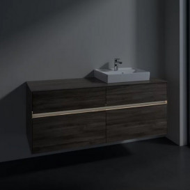 Тумба под раковину Villeroy & Boch Collaro 140х50 см с подсветкой ДСП каменный дуб C075B0RK