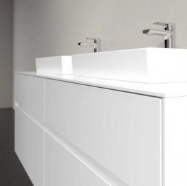 Тумба под раковину Villeroy & Boch Collaro 140х50 см с подсветкой ДСП матовый белый C076B0MS