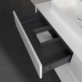 Тумба под раковину Villeroy & Boch Collaro 140х50 см с подсветкой ДСП матовый белый C076B0MS