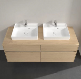 Тумба под раковину Villeroy & Boch Collaro 140х50 см с подсветкой ДСП северный дуб C076B0VJ