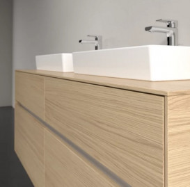 Тумба под раковину Villeroy & Boch Collaro 140х50 см с подсветкой ДСП северный дуб C076B0VJ