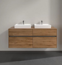 Тумба под раковину Villeroy & Boch Collaro 140х50 см с подсветкой ДСП дуб канзас C076B0RH