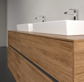 Тумба под раковину Villeroy & Boch Collaro 140х50 см с подсветкой ДСП дуб канзас C076B0RH