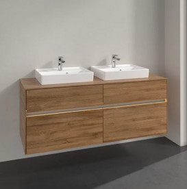 Тумба под раковину Villeroy & Boch Collaro 140х50 см с подсветкой ДСП дуб канзас C076B0RH