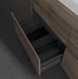 Тумба под раковину Villeroy & Boch Collaro 140х50 см с подсветкой ДСП каменный дуб C076B0RK