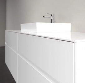 Тумба под раковину Villeroy & Boch Collaro 160х50 см с подсветкой МДФ глянцевый белый C077B0DH