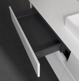 Тумба под раковину Villeroy & Boch Collaro 160х50 см с подсветкой МДФ глянцевый белый C077B0DH