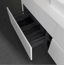 Тумба під раковину Villeroy & Boch Collaro 160х50 см із підсвічуванням ДСП матовий білий C077B0MS