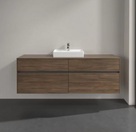 Тумба под раковину Villeroy & Boch Collaro 160х50 см с подсветкой ДСП дуб аризона C077B0VH