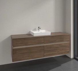 Тумба под раковину Villeroy & Boch Collaro 160х50 см с подсветкой ДСП дуб аризона C077B0VH