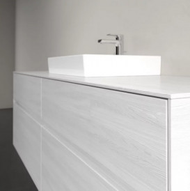 Тумба під раковину Villeroy & Boch Collaro 160х50 см із підсвічуванням ДСП біле дерево C077B0E8