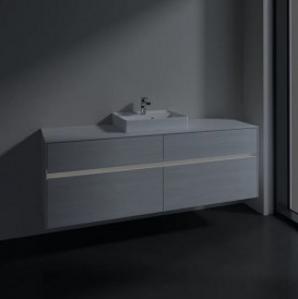 Тумба під раковину Villeroy & Boch Collaro 160х50 см із підсвічуванням ДСП біле дерево C077B0E8