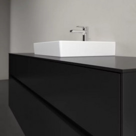 Тумба під раковину Villeroy & Boch Collaro 160х50 см із підсвічуванням МДФ чорний матовий лак C077B0PD