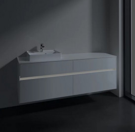 Тумба под раковину Villeroy & Boch Collaro 160х50 см с подсветкой МДФ глянцевый белый C078B0DH