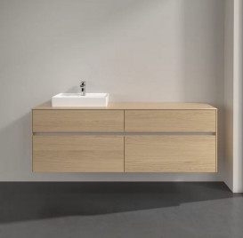 Тумба під раковину Villeroy & Boch Collaro 160х50 см із підсвічуванням ДСП північний дуб C078B0VJ