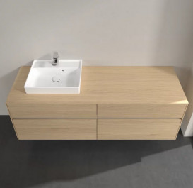 Тумба під раковину Villeroy & Boch Collaro 160х50 см із підсвічуванням ДСП північний дуб C078B0VJ