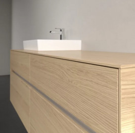 Тумба під раковину Villeroy & Boch Collaro 160х50 см із підсвічуванням ДСП північний дуб C078B0VJ