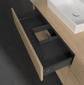 Тумба під раковину Villeroy & Boch Collaro 160х50 см із підсвічуванням ДСП північний дуб C078B0VJ