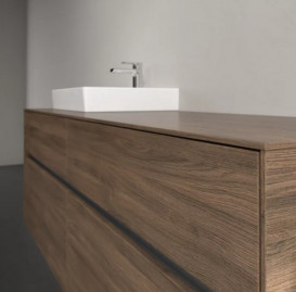 Тумба под раковину Villeroy & Boch Collaro 160х50 см с подсветкой ДСП дуб аризона C078B0VH